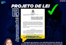 PL APRESENTADO: DIREITO A PESSOA COM DEFICIÊNCIA SOLICITAR PARADA ALTERNATIVA