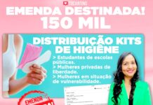 Deputada Vanda destina emenda para aquisição e distribuição de absorventes para mulheres carentes no Tocantins