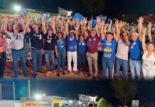 Comício de Vanda Monteiro reúne multidão em Taquarussu Grande